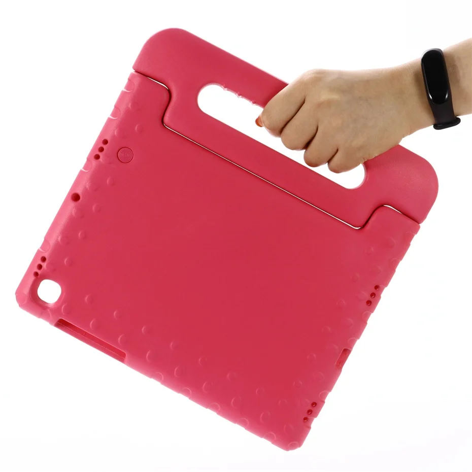 Для samsung Tab S5E 10,5 чехол для детей SM-T720 T725 ударопрочный EVA чехол для samsung Galaxy Tab S5E безопасные Чехлы для детей - Цвет: Розово-красный