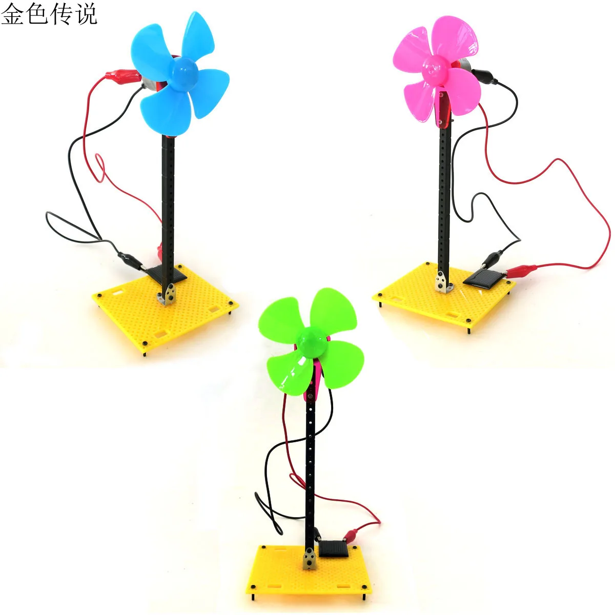 F17933 5 DIY Solar Energy Windmill Model Puzzle Popular Science Toys Educational Bricks 4WD Smart Robot
