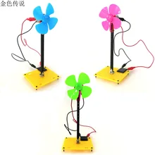 F17933 5 DIY Solar Energy Windmill Model Puzzle Popular Science Toys Educational Bricks 4WD Smart Robot
