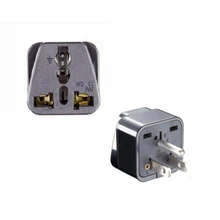 Universal Type B 3 Pin Grounded AC Plug Travel Adapter Outlet for USA US Japan Thailand, Canada us to eu ac power plug