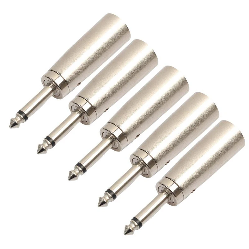 BMDT-5PC 3 Pin XLR кабель для мужчин моно 6 35 мм 1/4 штекерное гнездо гитары адаптер аудио
