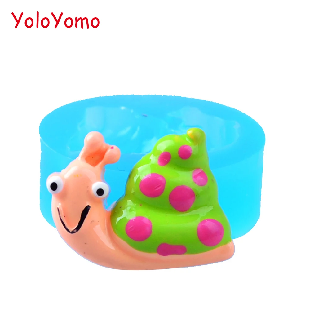 D137YL 21 9 мм Улитка силиконовые формы для тортов украшения Sugarcraft помадка кабошон
