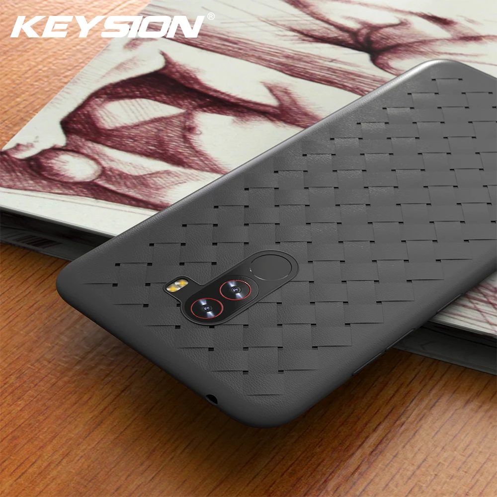 KEYSION супер мягкий чехол для телефона Xiaomi Pocophone F1 роскошные тканевые чехлы Poco