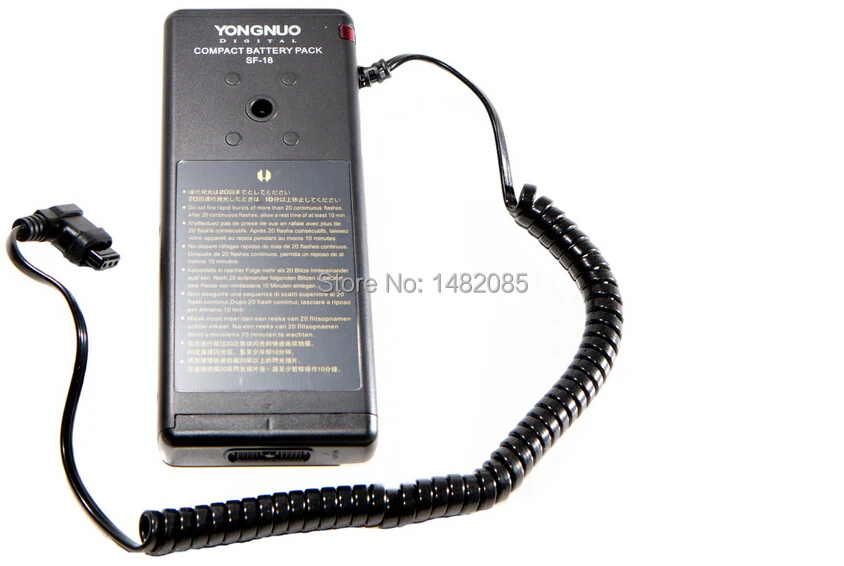 Yongnuo Sf18cusa Speedlite Flash Battery Pack With Power Cord (black