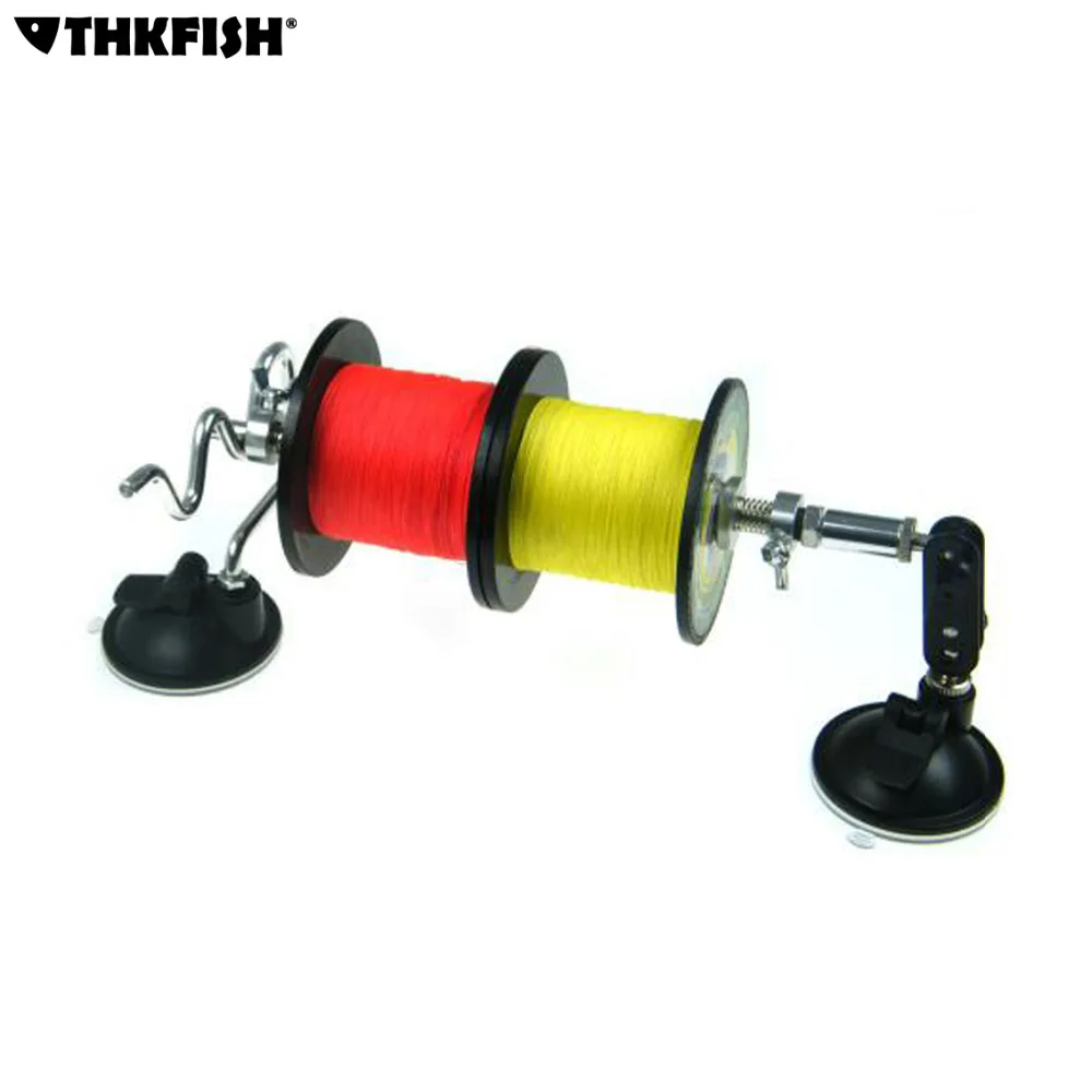 

Portable Fishing Line Spooler 2 Double Leg Suction Cup Stable Aluminum Fishing Reel Line Winder Machine Fishing Spool