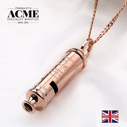 ACME1916 high-end rose gold metal whistle trend fashion necklace whistle customizble laser engraving with metal ACME1916 high-end rose gold metal whistle trend fashion necklace whistle customizble laser engraving with metal