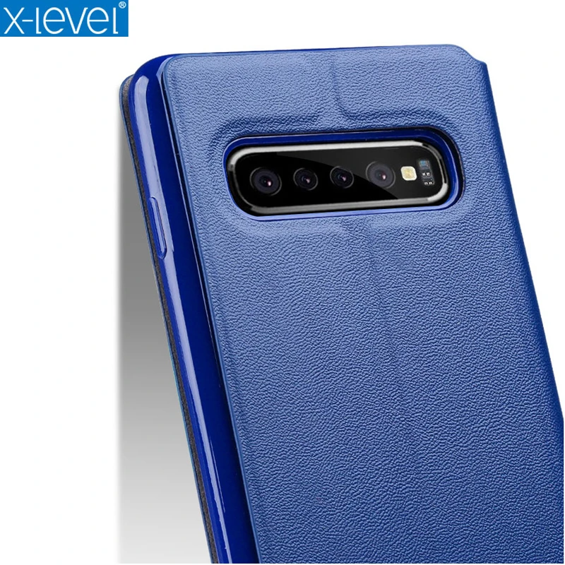X-Niveau-Boek-Flip-Leather-Case-Cover-Voor-Samsung-Galaxy-S10-Plus-Ultra-dunne-Slanke-S10e (5) 