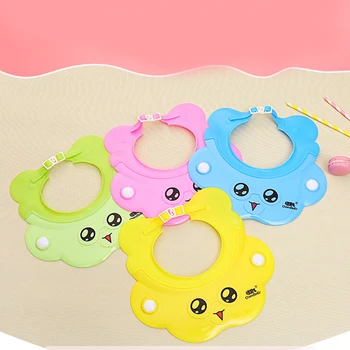 

Silicone Shampoo Cap Baby Bath Adjustable Shower Hat Sofry Ear Protection Children Shower Cap Bath & Shower Product Baby Hat