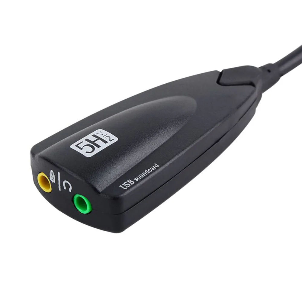 5HV2 External USB Sound Card 7.1 Channel USB To 3D CH Virtual Channel