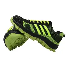 Защитная обувь; дышащая защитная обувь со стальным носком; Мужская Рабочая водонепроницаемая обувь; износостойкая противоскользящая обувь; DXZ005