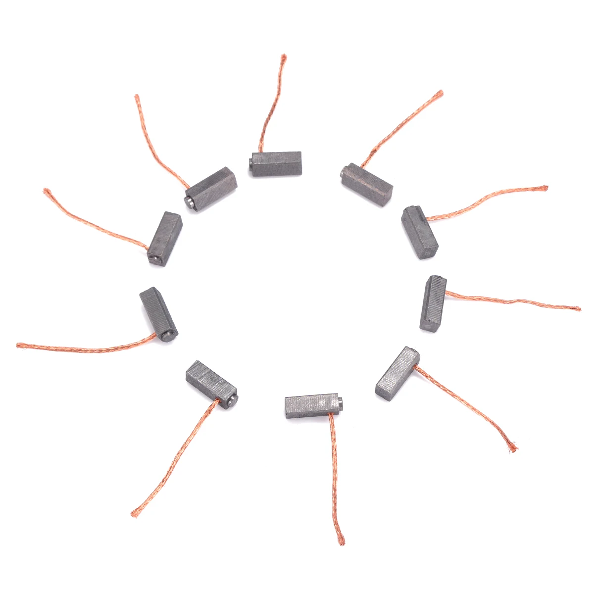 10Pcs Black Electric Carbon Brush 5x6x14mm Carbon Brushes Motor Brush Set For Generic Electric Replacement