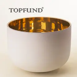 TOPFUND чакра Матовый Кварцевый Поющая чаша 10 "ABCDEFG Примечание-с Бесплатная молотком и уплотнительное кольцо