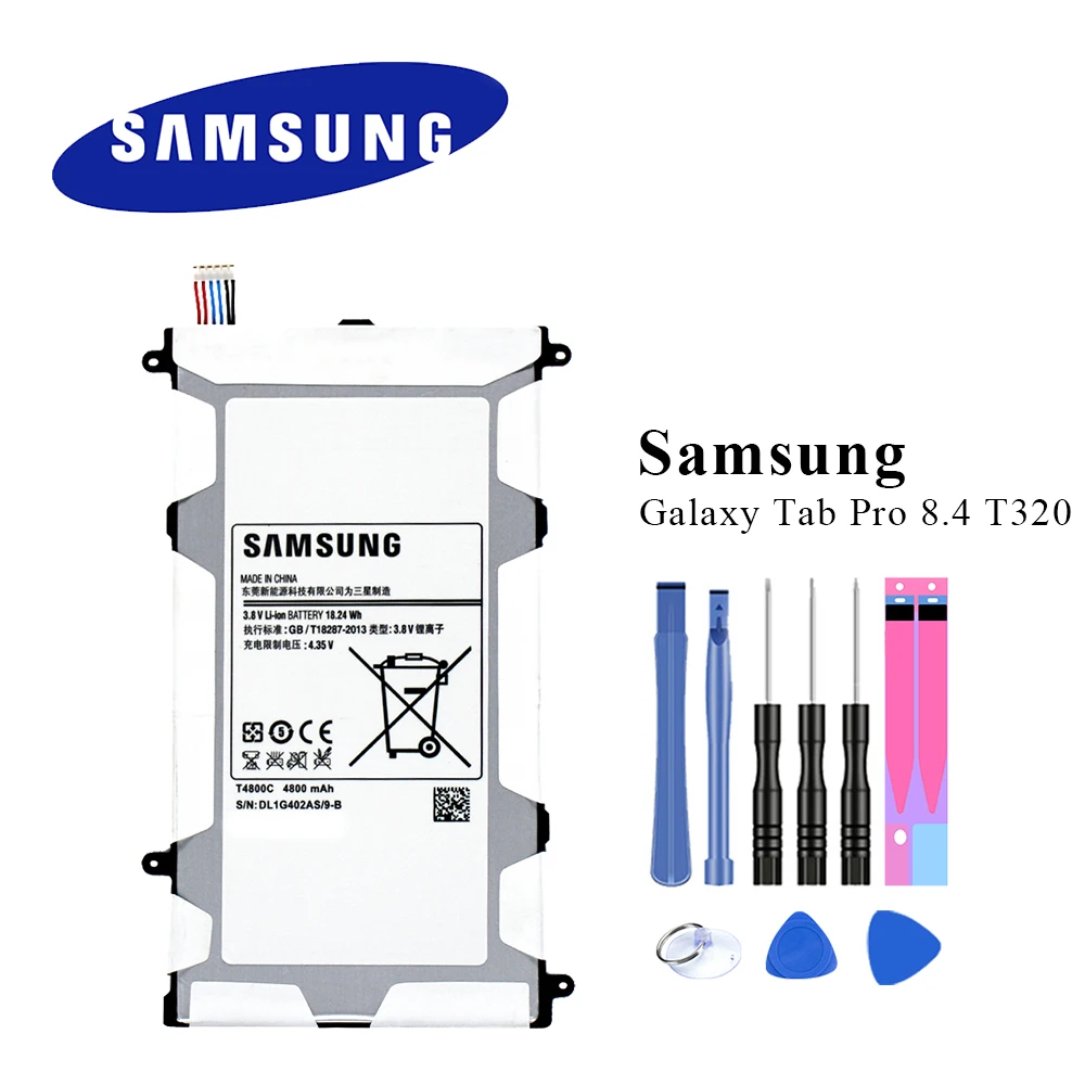 T4800E для Samsung Galaxy Tab Pro 8 4 Оригинальная батарея планшета SM T320 T321 T325 T4800C