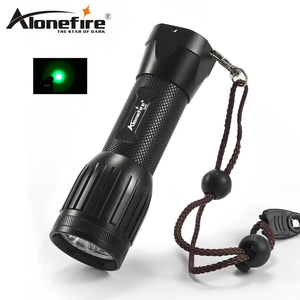 

AloneFire X500 Green light led Flashlight 3 Modes Tactical Hunting Torch