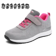 Sneakers For Parents Summer Shoes Women Casual Mesh Comfortable Loafers Flats Shoes Walking Shoes Drivring Footwear For Olders