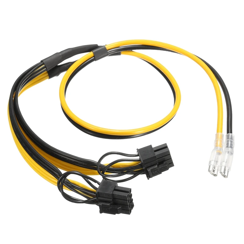

Dual 8pin(6+2) Male+6.3 250 Female Power Cable For Mining Machine Graphics Card New Extender Sata Cable For Graphics Card BTC