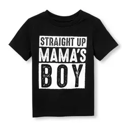 Новые дети мальчик Базовая футболка-MAMA'S мальчик-Лето Детская одежда короткий рукав Футболки рубашки возраст 1-6 лет