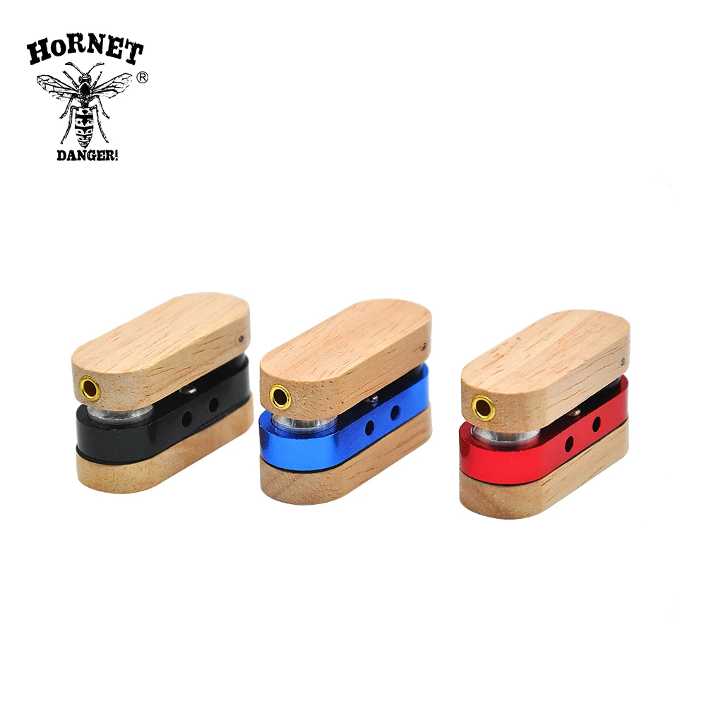 

New Fold Wood And Metal Smoking Pipe Tobacco Pipe