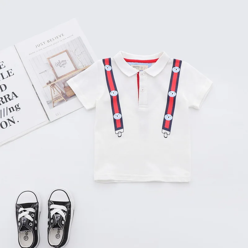 Fashion Summer Cotton Baby Boys Short Sleeved T-shirt Printed Children Tees Kids Tops For Age 2-7 Years Old Fashion Summer Cotton Baby Boys Short Sleeved T-shirt Printed Children Tees Kids Tops For Age 2-7 Years Old