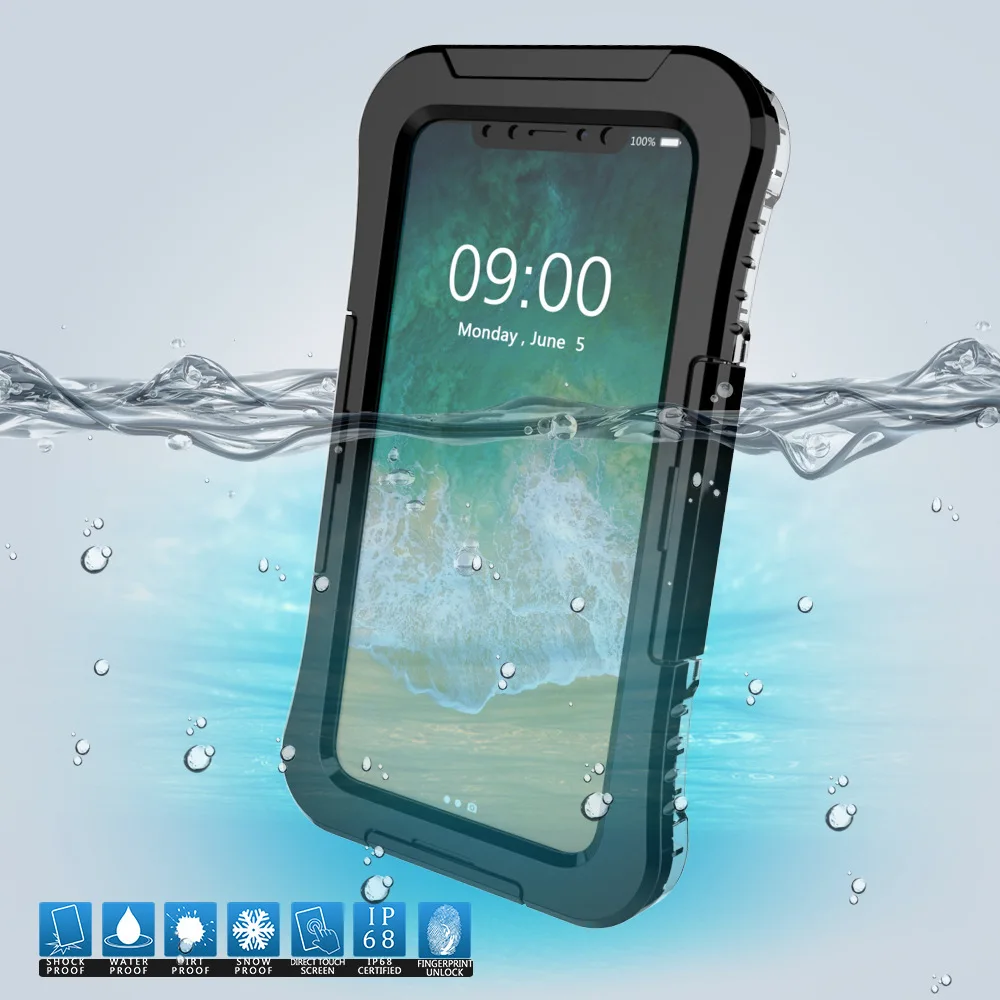 IP68 Rafting Swimming Waterproof Shell For IPhone X Underwater Phone