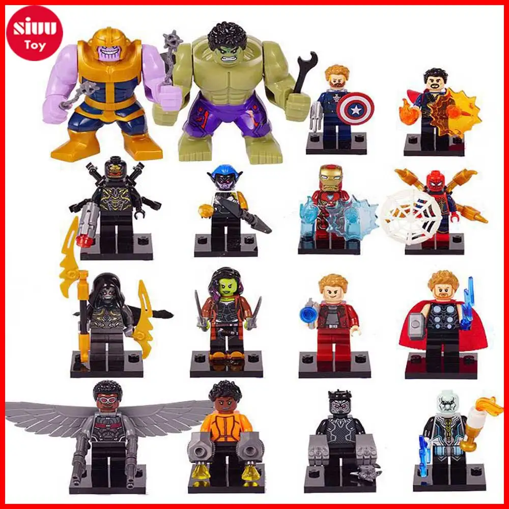 

Avengers 3 Marvel's Super Hero Building Blocks Flash America Captain Doctor Strange Thor Batman Infinity War Compatible Legoing