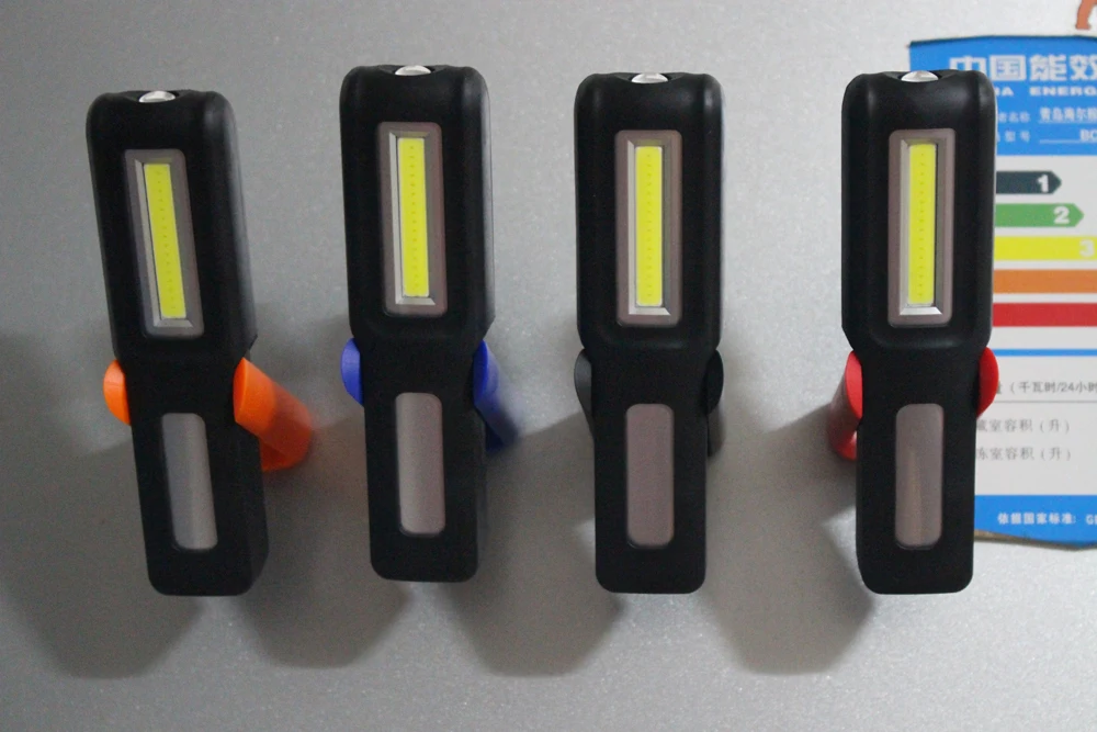 Мощный портативный заряжаемый от USB Магнитный фонарик Рабочий фонарь встроенный