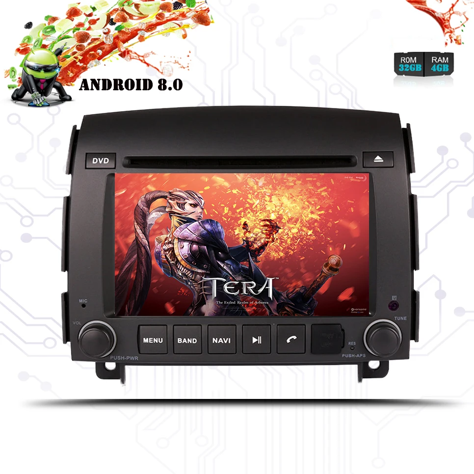 6 2 дюйма din Android 8 0 автомобильный dvd плеер для Hyundai Sonata NF YU XIANG 2006 радио магнитофон