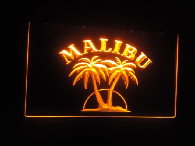 B21 Malibu Rum Bar Pub светодиодный неоновый свет знак винтажный домашний декор