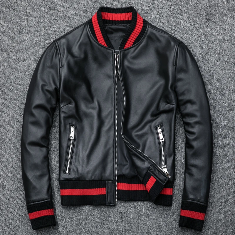 

free shipping Sheep genuine leather jacket, women's short self-improvement jacket, pure leather large jacket