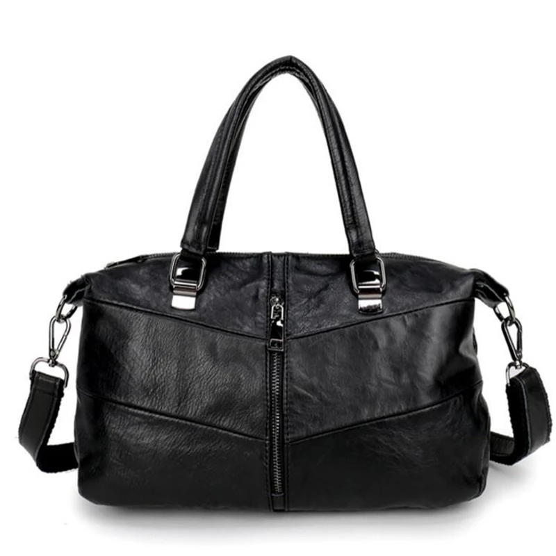 Steampunk Pure Sheepskin Genuine Leather Women Messenger Bags Punk