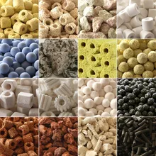 100G -420G filtr akwariowy mediów węgiel aktywny pierścienie ceramiczne kule Bio czyszczenia wodą materiał filtracyjny