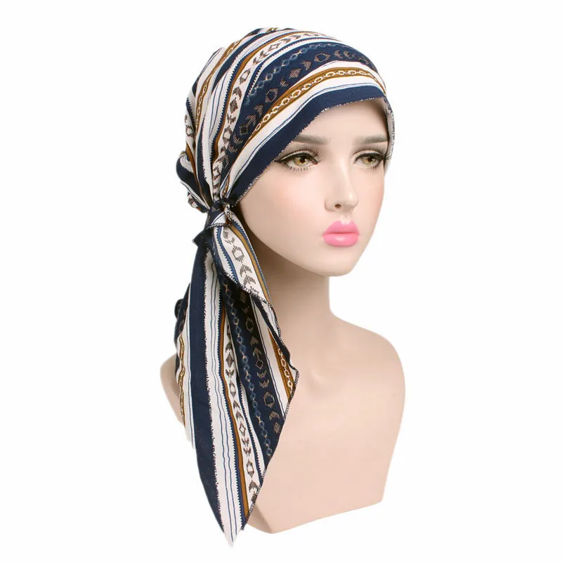 

2018 New Women Floral Turban Hat India Cap Hairnet Muslims Chemo Cap Flower Fold Beanies Chemotherapy Bonnet Hat for Ladies