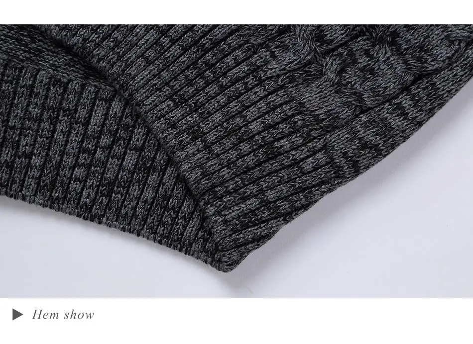 2018 Новый осень-зима модные Для мужчин свитера теплый толстый Slim Fit Для мужчин пуловер 100% хлопок тенденция Вязаный Свитер Жаккард Для мужчин