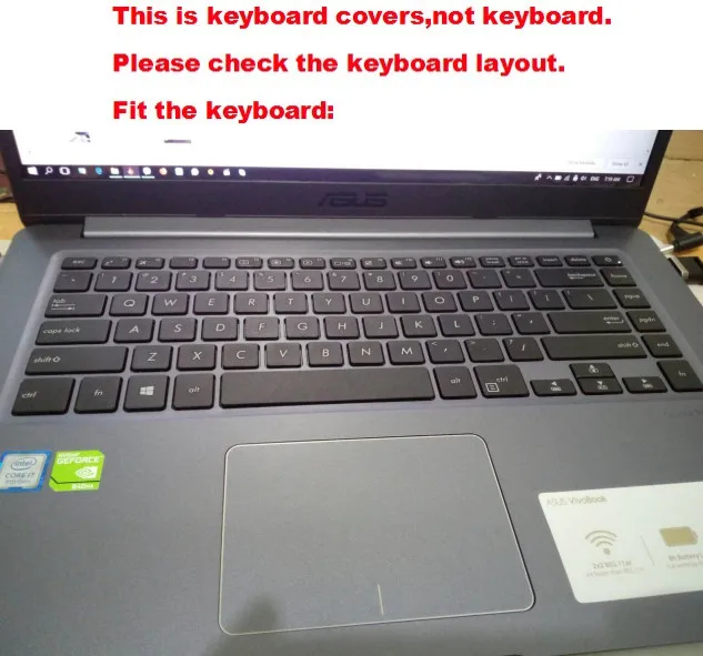 Laptop High Clear Transparent Tpu Keyboard Cover For ASUS VivoBook X510UQ X510 15.6\ Laptop High Clear Transparent Tpu Keyboard Cover For ASUS VivoBook X510UQ X510 15.6\