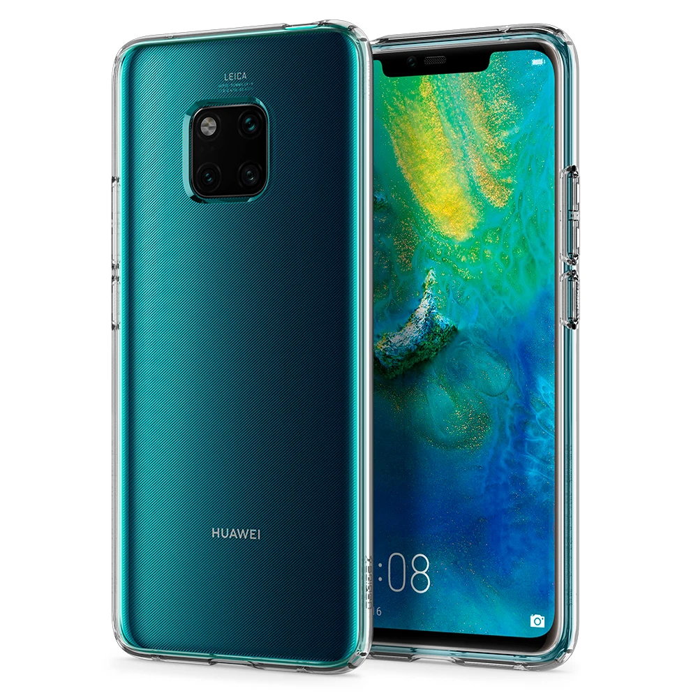 Чехол SPIGEN huawei mate 20 Pro с жидкими кристаллами L34CS25542 прозрачный гибкий прочный мягкий ТПУ чехол