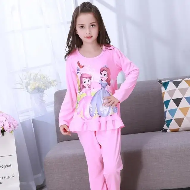 Disney Frozen 2 Kids Sleepwear Children Cartoon Clothing Set Baby Long Sleeve Home Clothing for girls Sleepwear & Robes	 Sleepwear & Robes