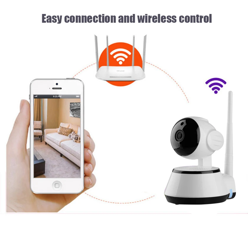 New Mini wi-fi IP Camera WiFi Video Surveillance Wireless Camera ip Home Security CCTV Camera Baby Monitor Onvif 2.0 Camara ip