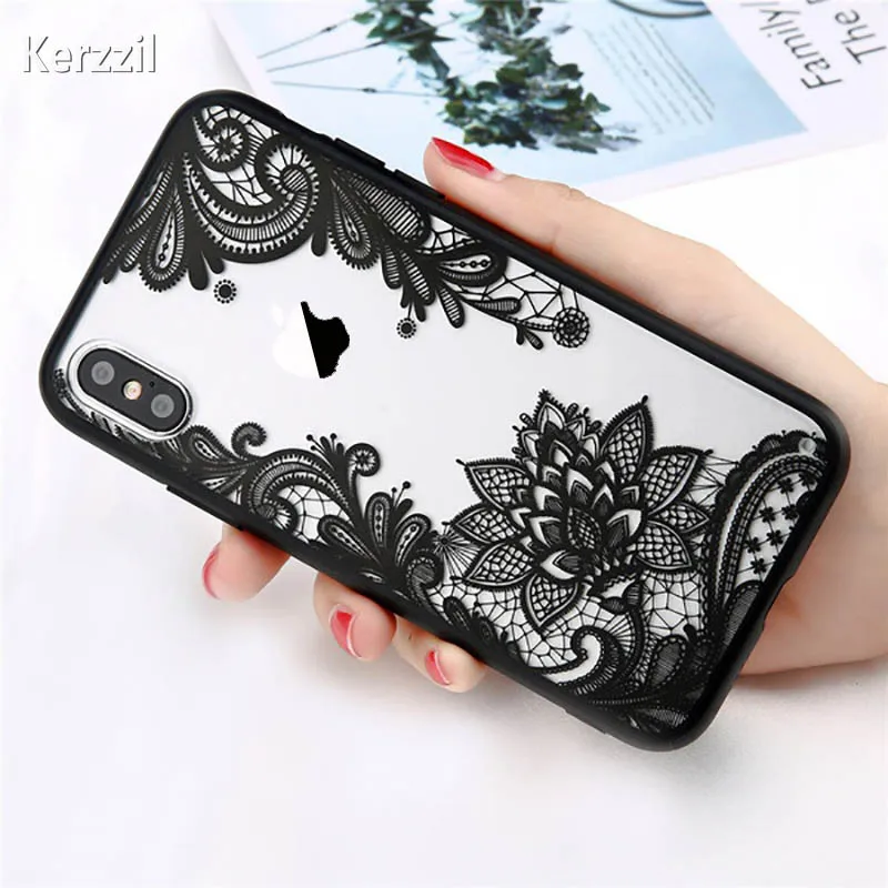 Сексуальный цветочный чехол Kerzzil для телефона iPhone 7 6 6s 5 5s SE Plus Жесткий Чехол из