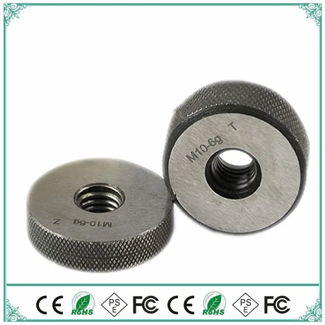 High precision Thread ring gauge GO/NO GO Gage Metric Gauge 6g