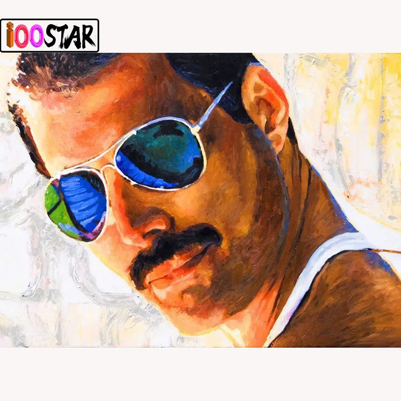 5D алмазная живопись сделай сам freddie mercury полностью квадратная/круглая Алмазная