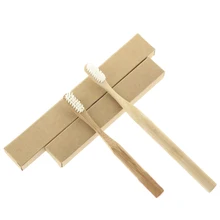 2 шт./компл. Сертификация FDA Amazon продано круглая ручка путешествия экологически чистые взрослые и детские бамбуковые зубные щетки