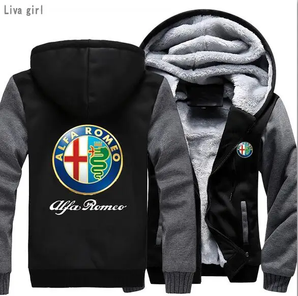

2019 zipper volvo Hoodies Wholesale Europe and the United States new Alfa Romeo fashion plus jacket 7colour