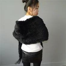 

Natural fur Really rabbit Fur collar The new rabbit hair weaving Shawl