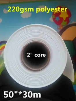 

50in good quality carton package 100% polyester inkjetable canvas roll