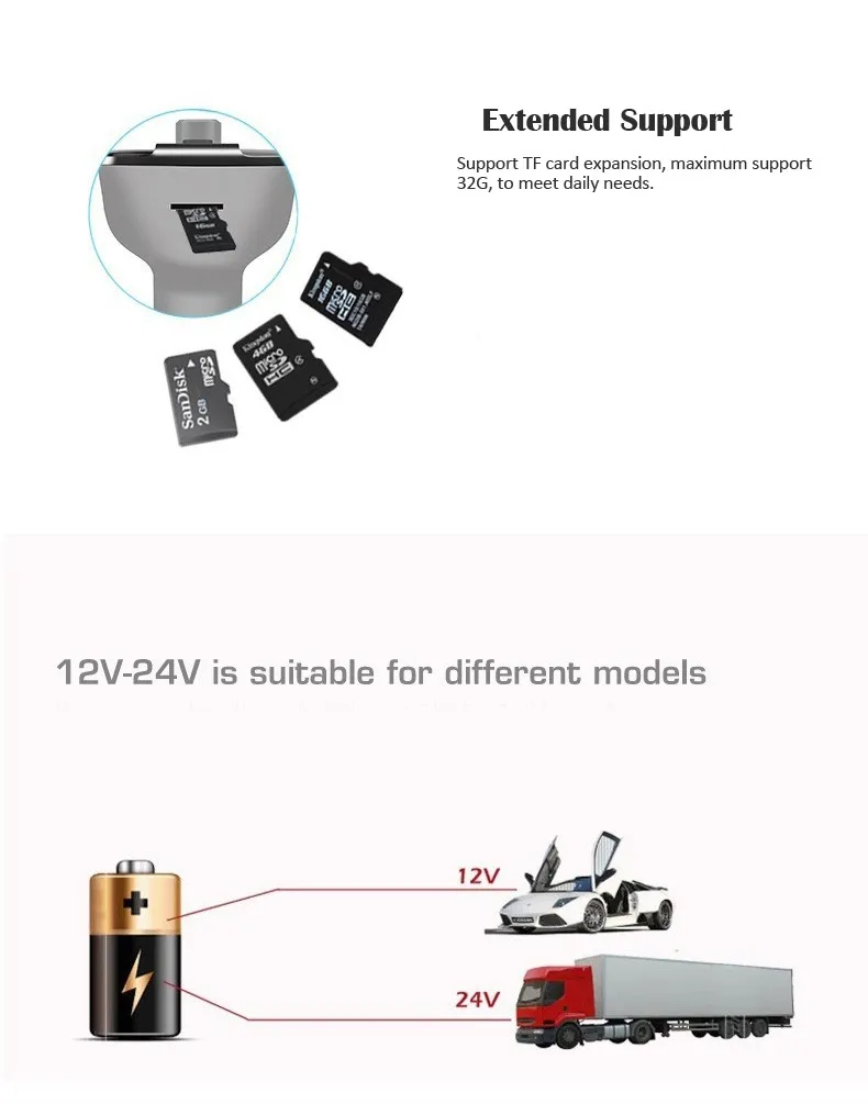 YUANMINGSHI Универсальный Bluetooth Handsfree fm-передатчик музыкальный плеер Поддержка TF/U диск двойной зарядное устройство usb