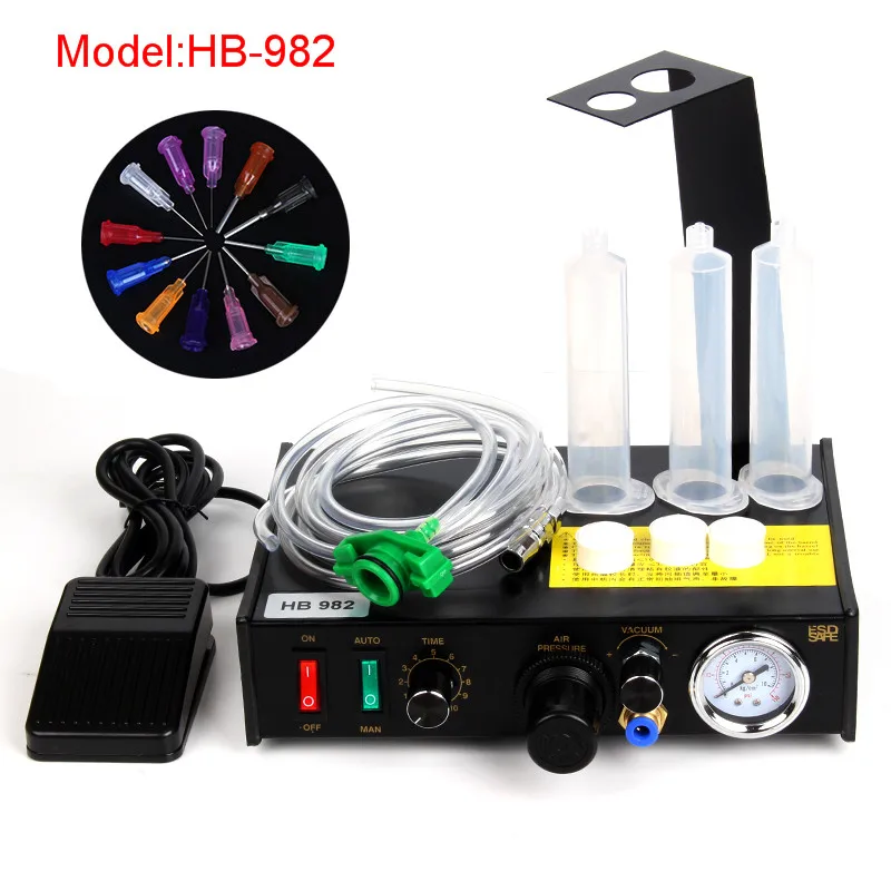 

HB982 Professional Automatic Glue Dispenser for cellphone key-press,Solder Paste Liquid glue dispensing machine equipment