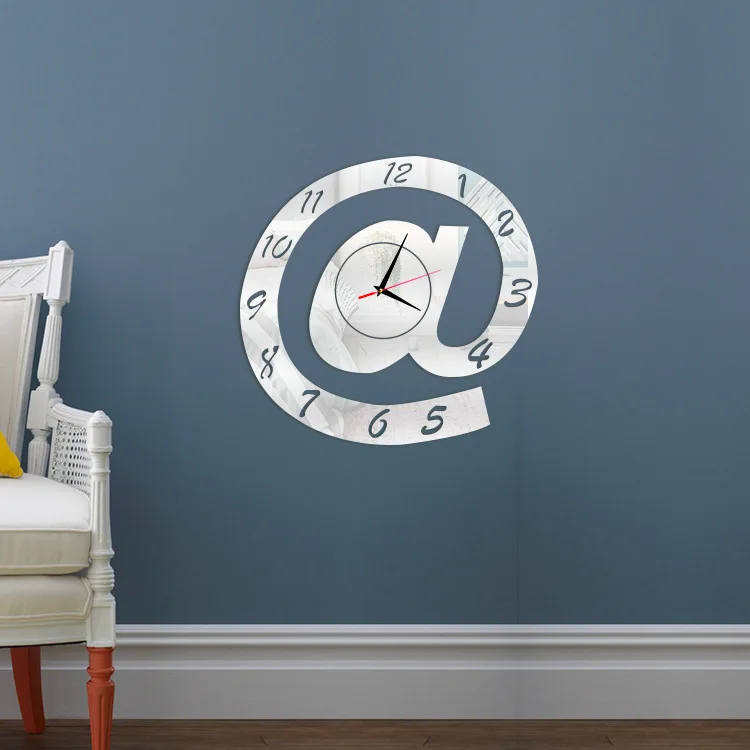 

2019 new products DIY environmental protection @3D stereo wall clock wall clock bedroom wall decoration clock
