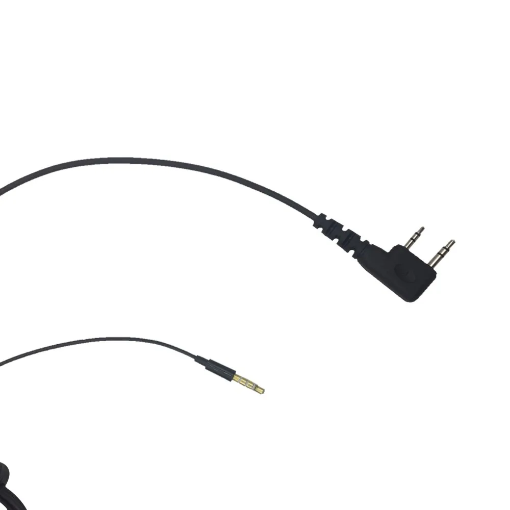Double Finger PTT Motorcycle Helmet Headset Microphone for Kenwood BAOFENG WOUXUN TYT for 3.5MM  Mobile Phones Walkie Talkie  (5)
