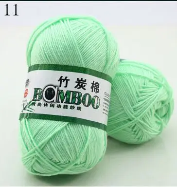 1 Ball 50g 145 Meters High Quality Soft Smooth Natural Bamboo Cotton Hand Woven Yarn Baby Cotton Crochet Knitted Fabric 