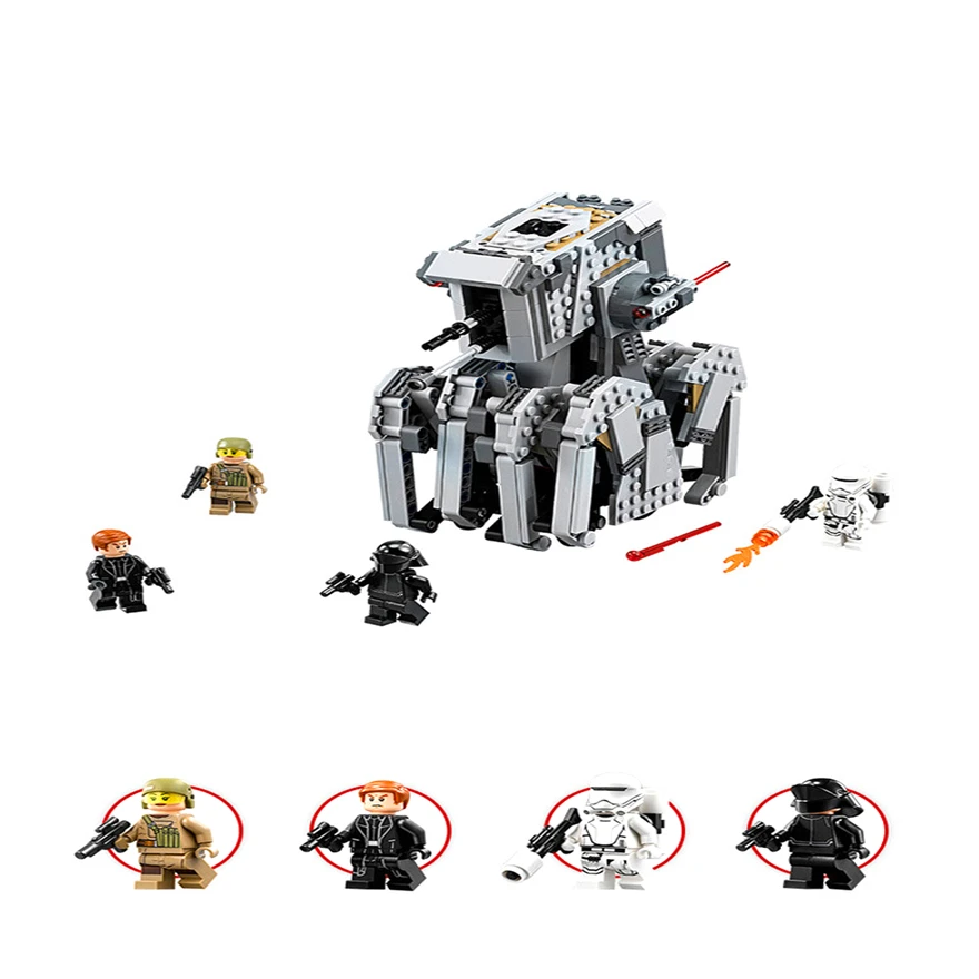 

BELA 10899 Star Wars First Order Heavy Scout Walker Building Blocks Brick Compatible Technic 75177 Playmobil Toys